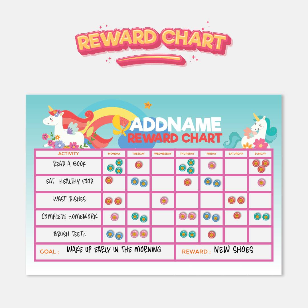 Kids Essentials - Kids Planner with Reward Sticker Fabulous Unicorn