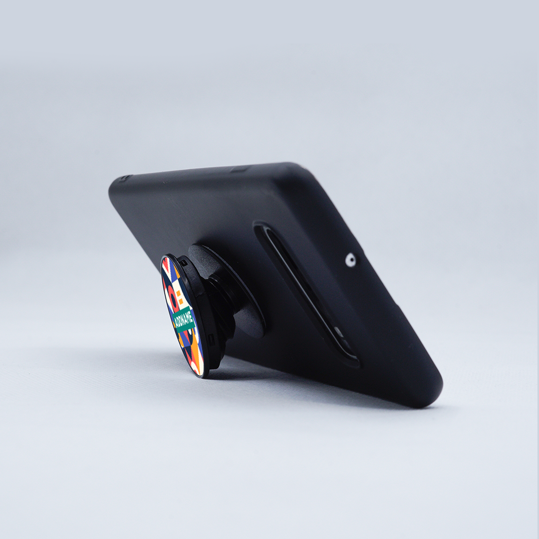 Vibrant Geometric Phone Holder
