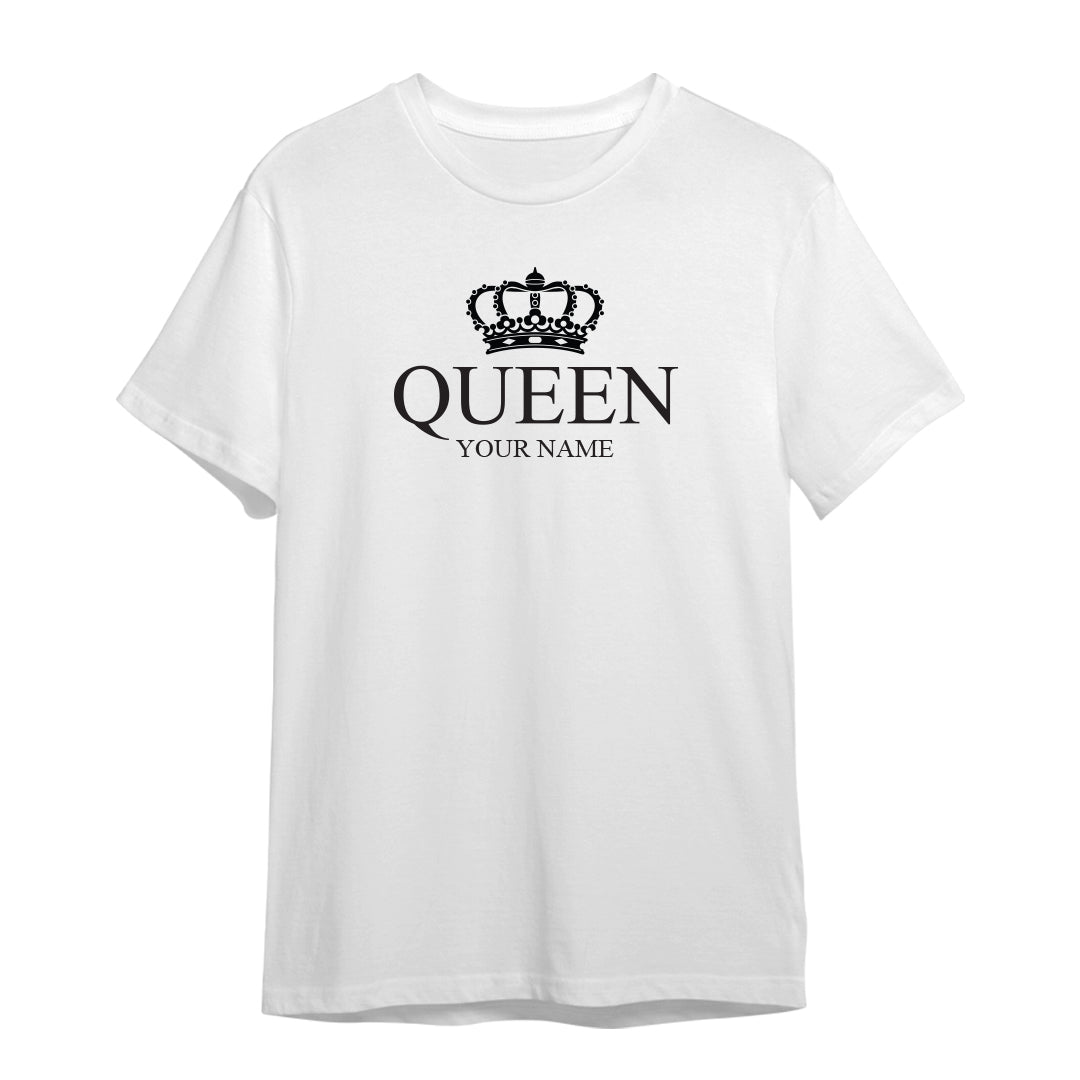 Couple Series “Minimal Queen” Premium Unisex T-Shirt (Add Name)