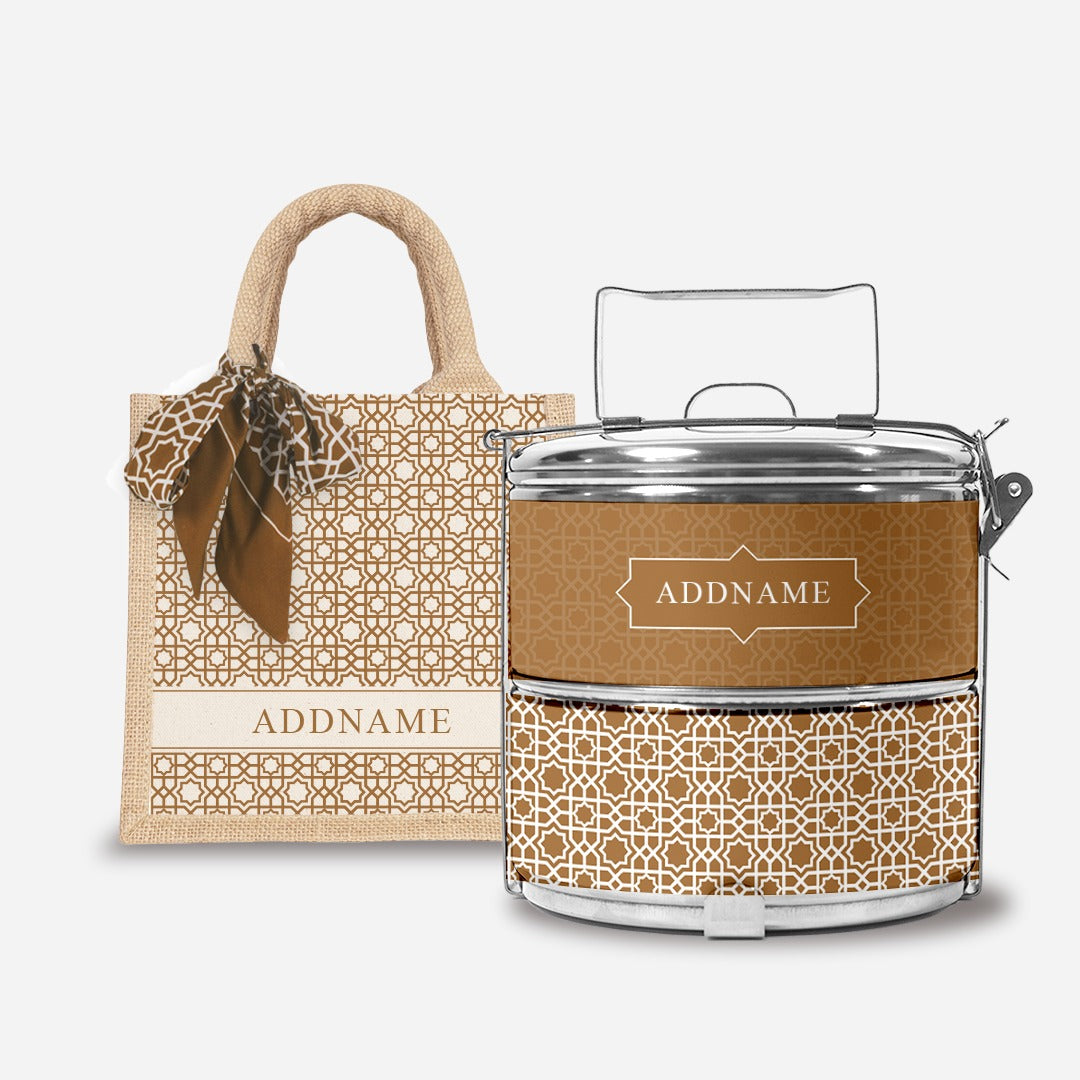 Annas - Lunch Tote Bag with Two-Tier Tiffin Carrier