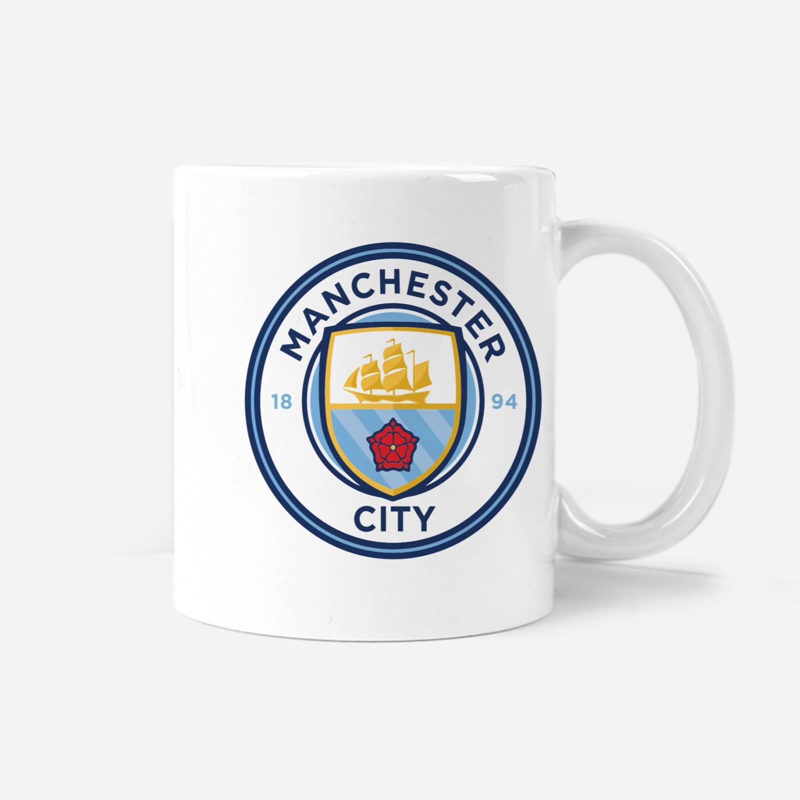 Manchester City Football Fan Mug Personalizable with Name and Number