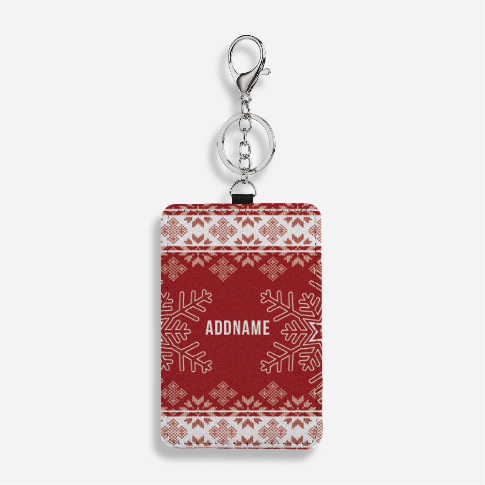 Christmas Series Cardholder With Keyring - Blissful Time