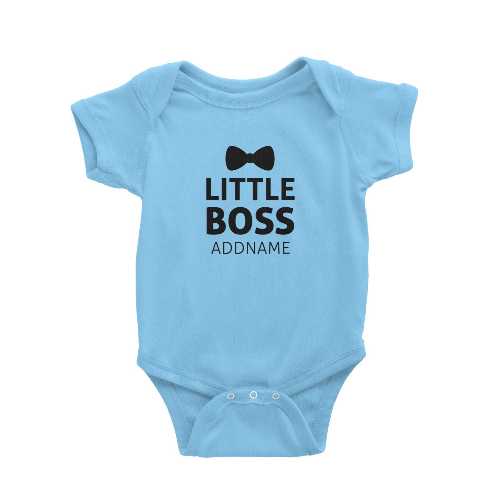 Little Boss With Bow Tie Baby Romper