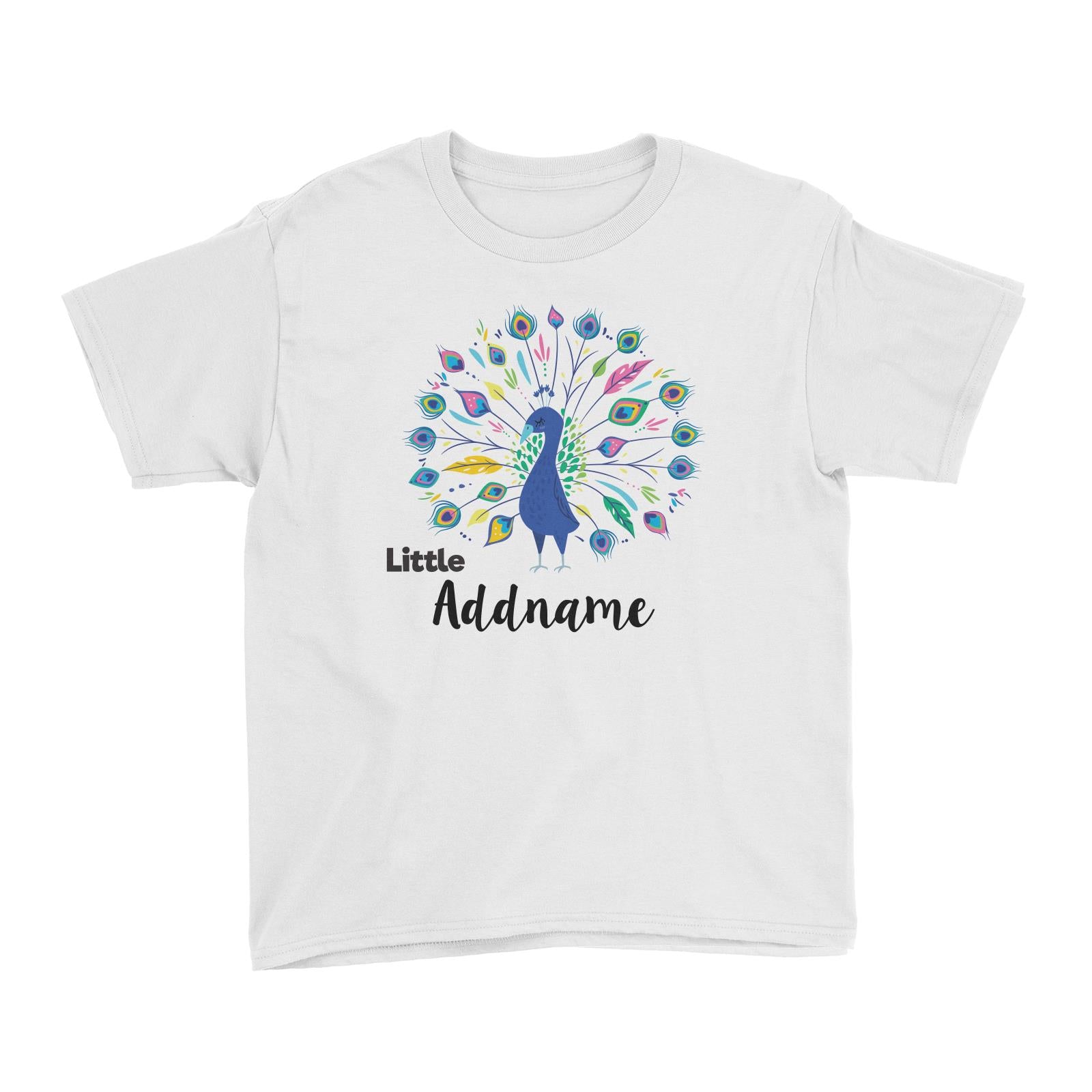 Deepavali Colourful Sweet Little Peacock Addname Kid's T-Shirt