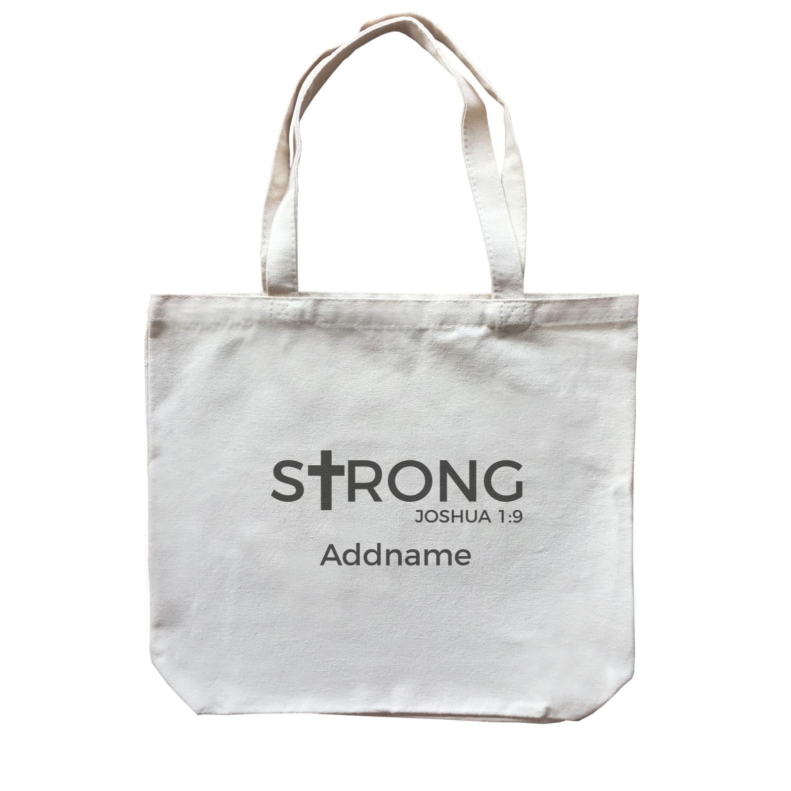 Christian Series Strong Joshua 19 Addname Accessories Canvas Bag