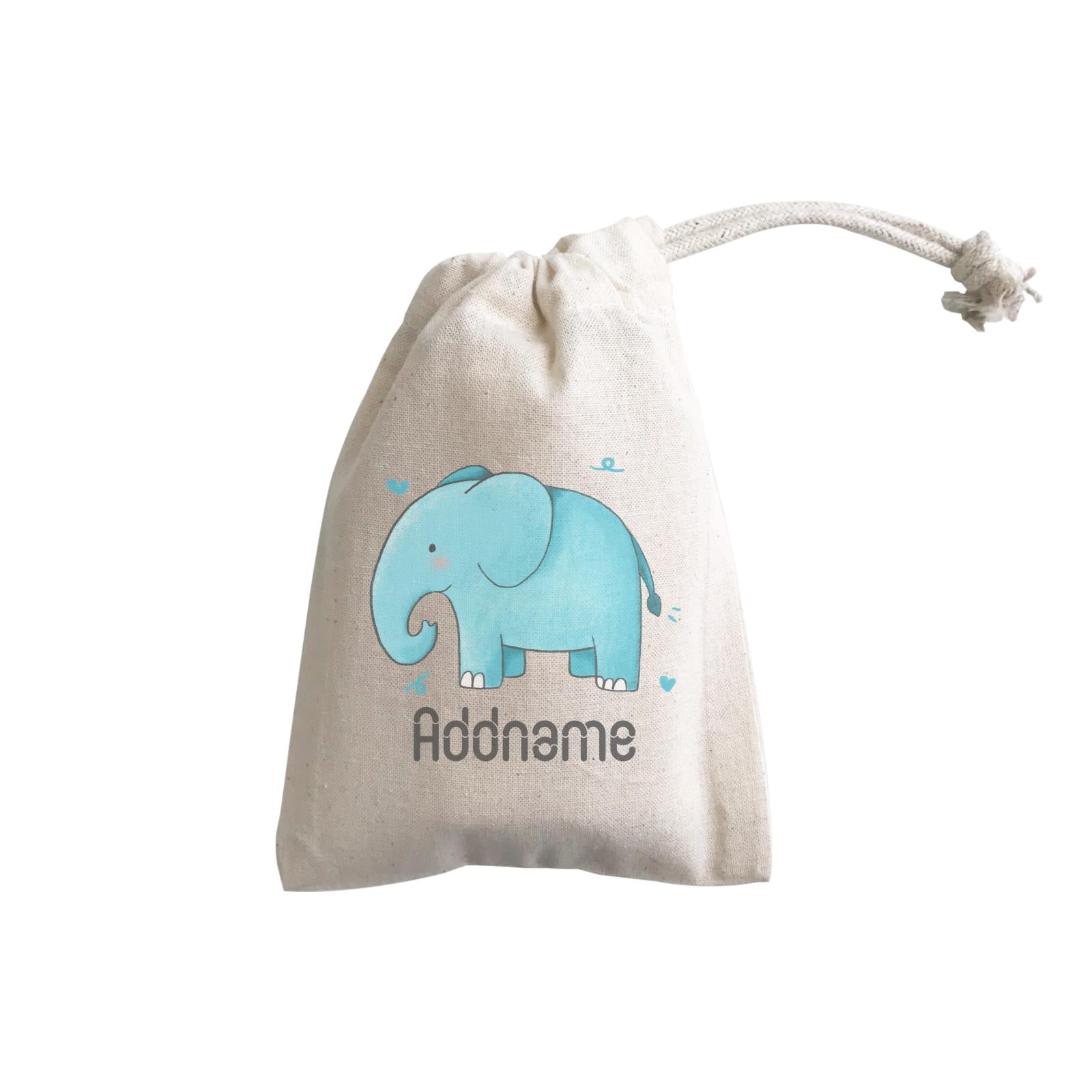 Cute Hand Drawn Style Elephant Addname GP Gift Pouch
