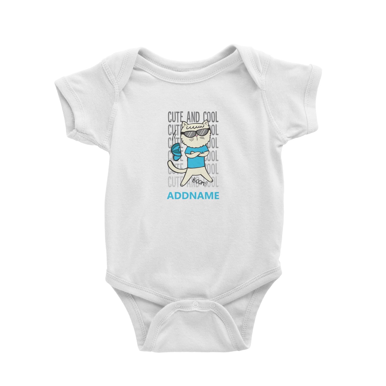Cool Cute Animals Cats Cute And Cool Addname Baby Romper