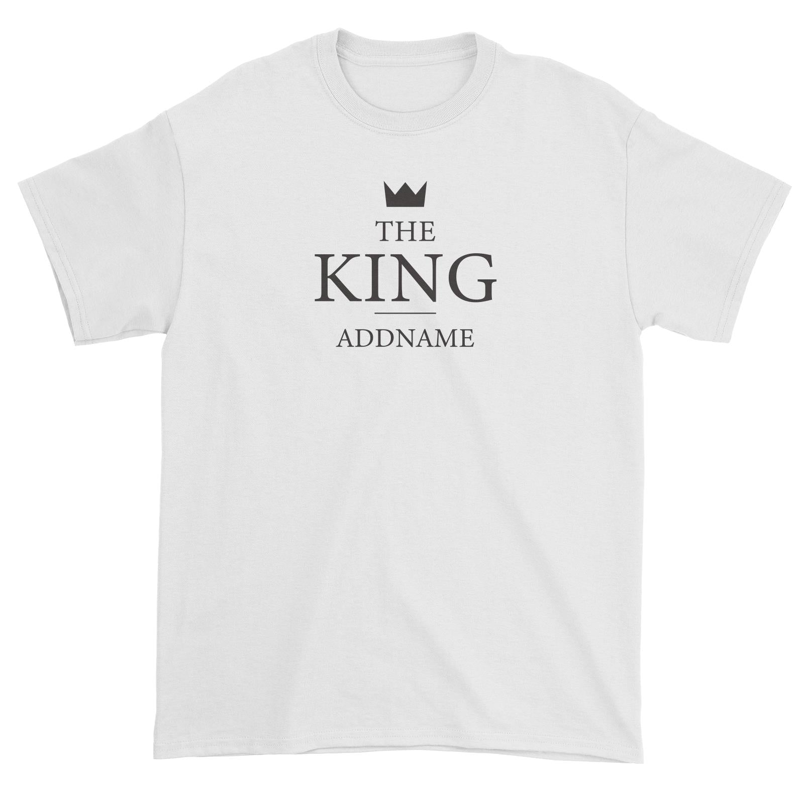 Valentine's Minimal King Addname Unisex T-Shirt