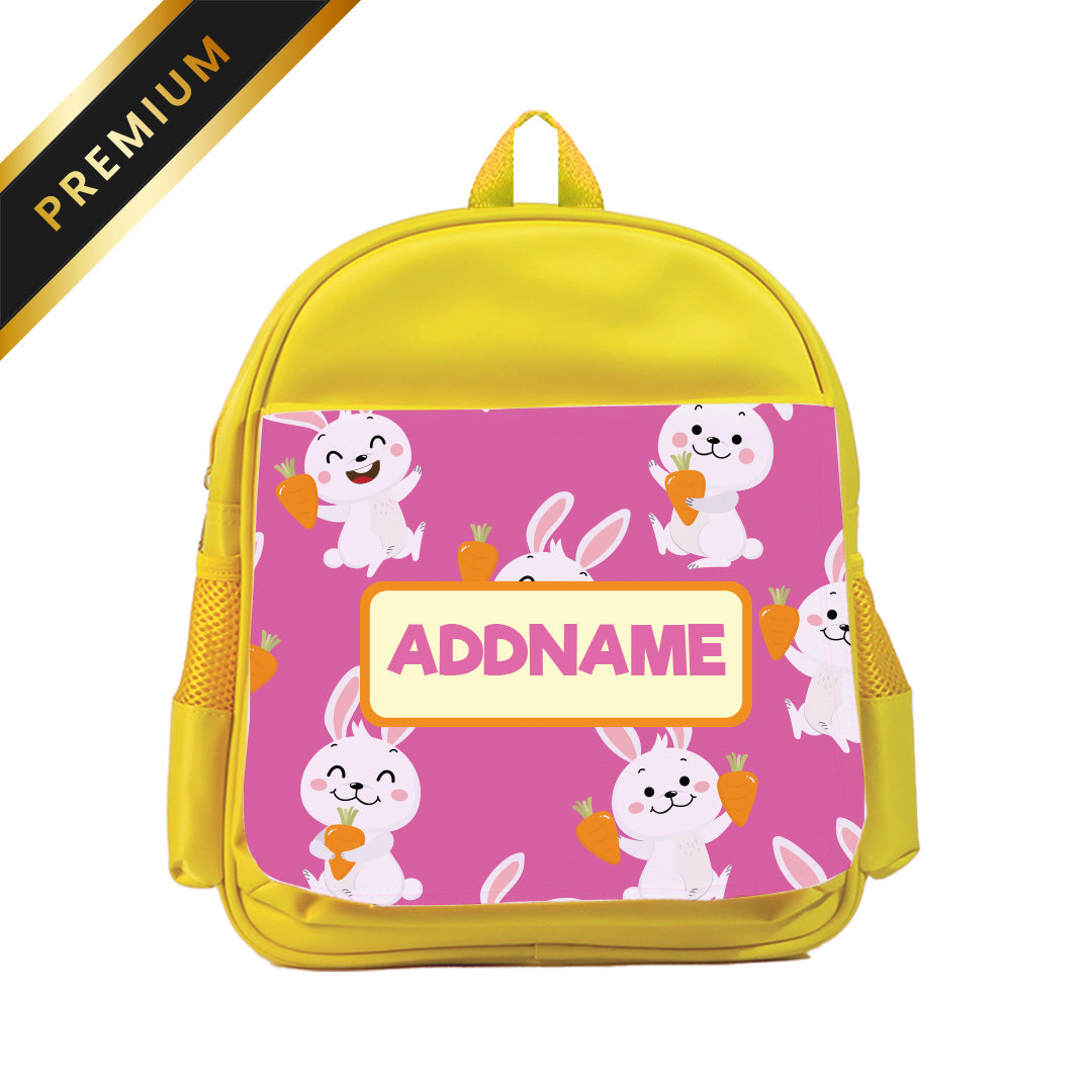Cute Rabbit Yellow Premium Kiddies Bag