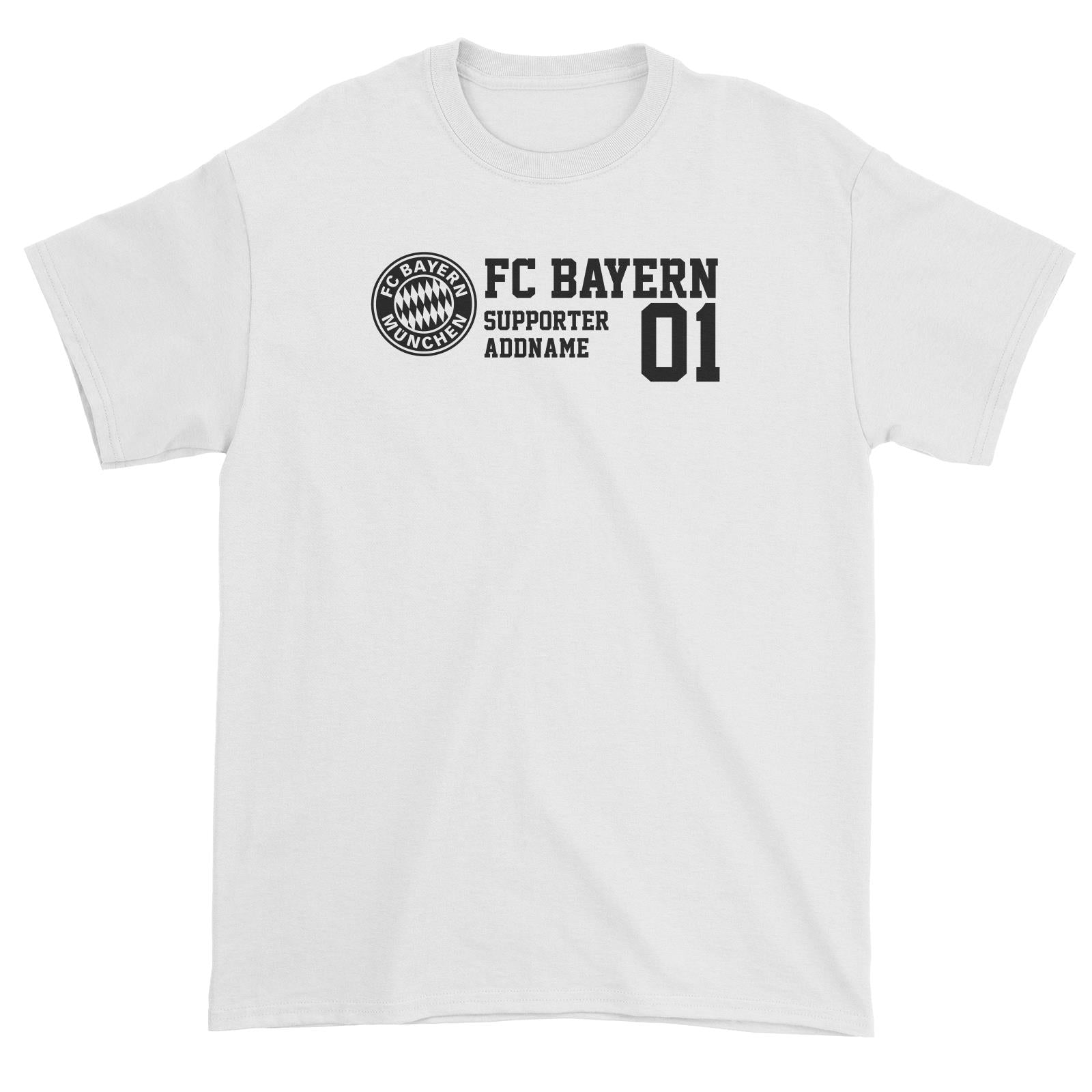 FC Bayern Football Supporter Addname Unisex T-Shirt