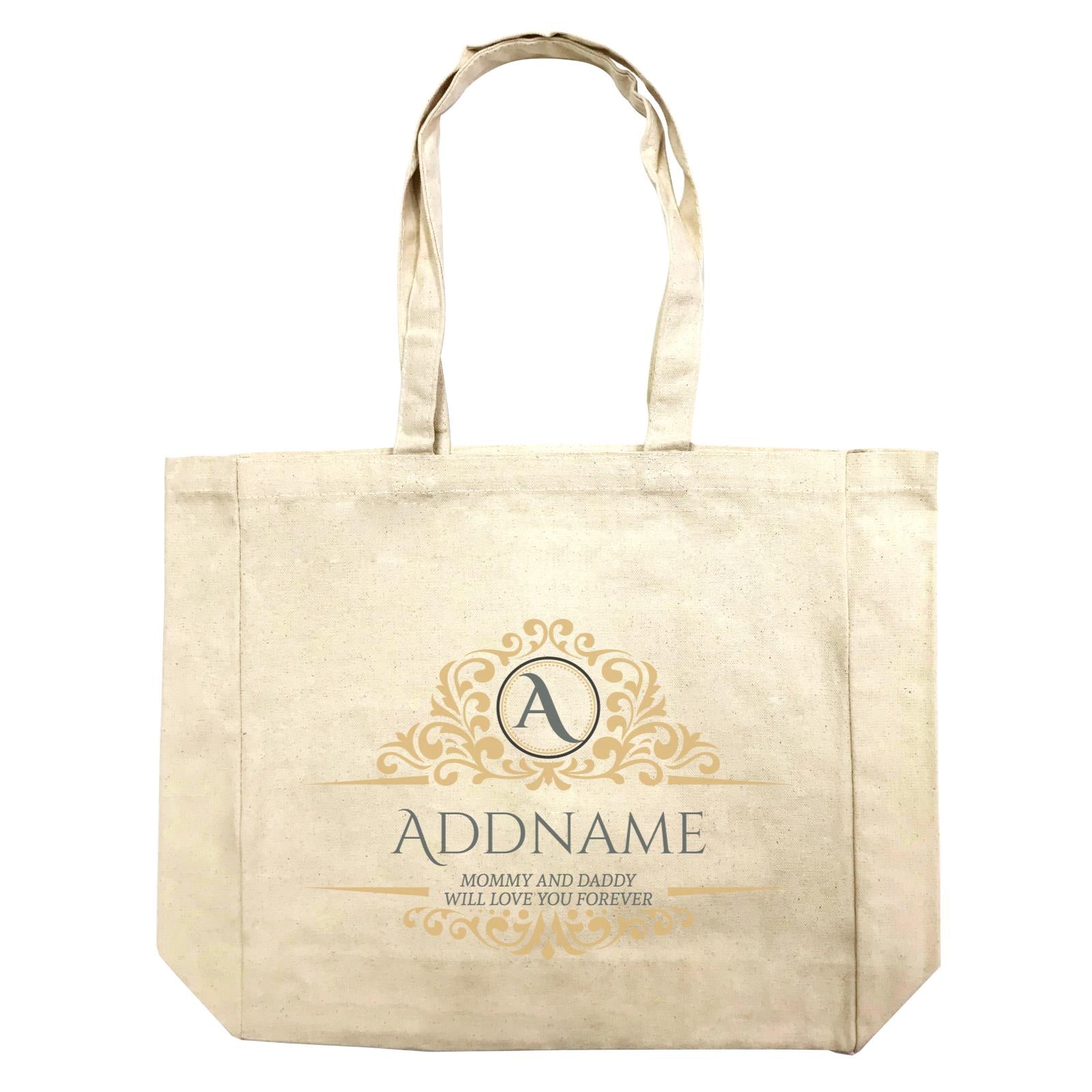 Royal Emblem Personalizable with Initial Name and Text Shopping Bag