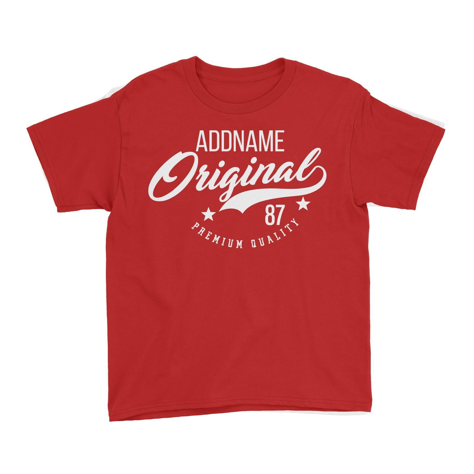 Original Premium Quality Personalizable with Name and Number Kid's T-Shirt
