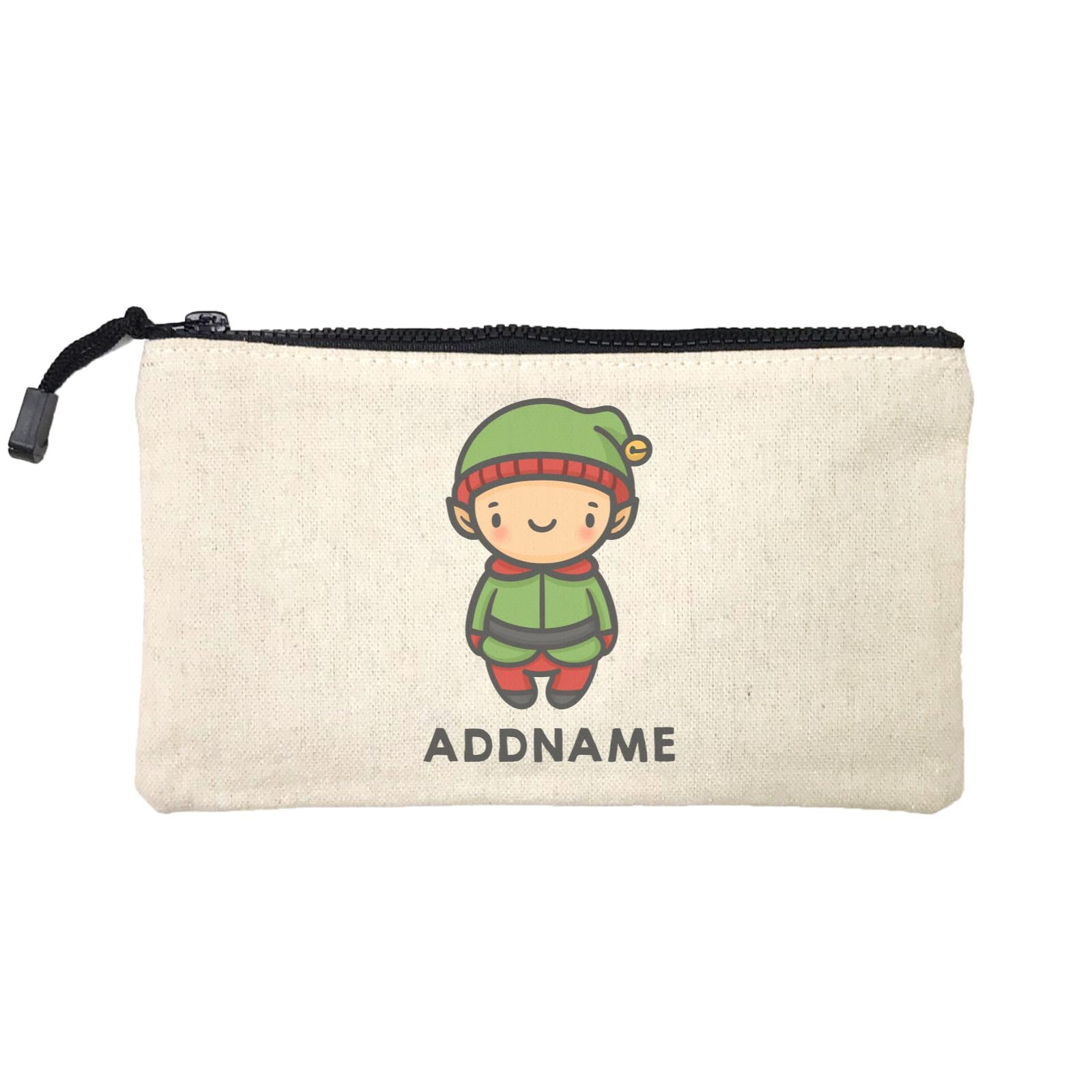 Xmas Cute Elf Addname Mini Accessories Stationery Pouch