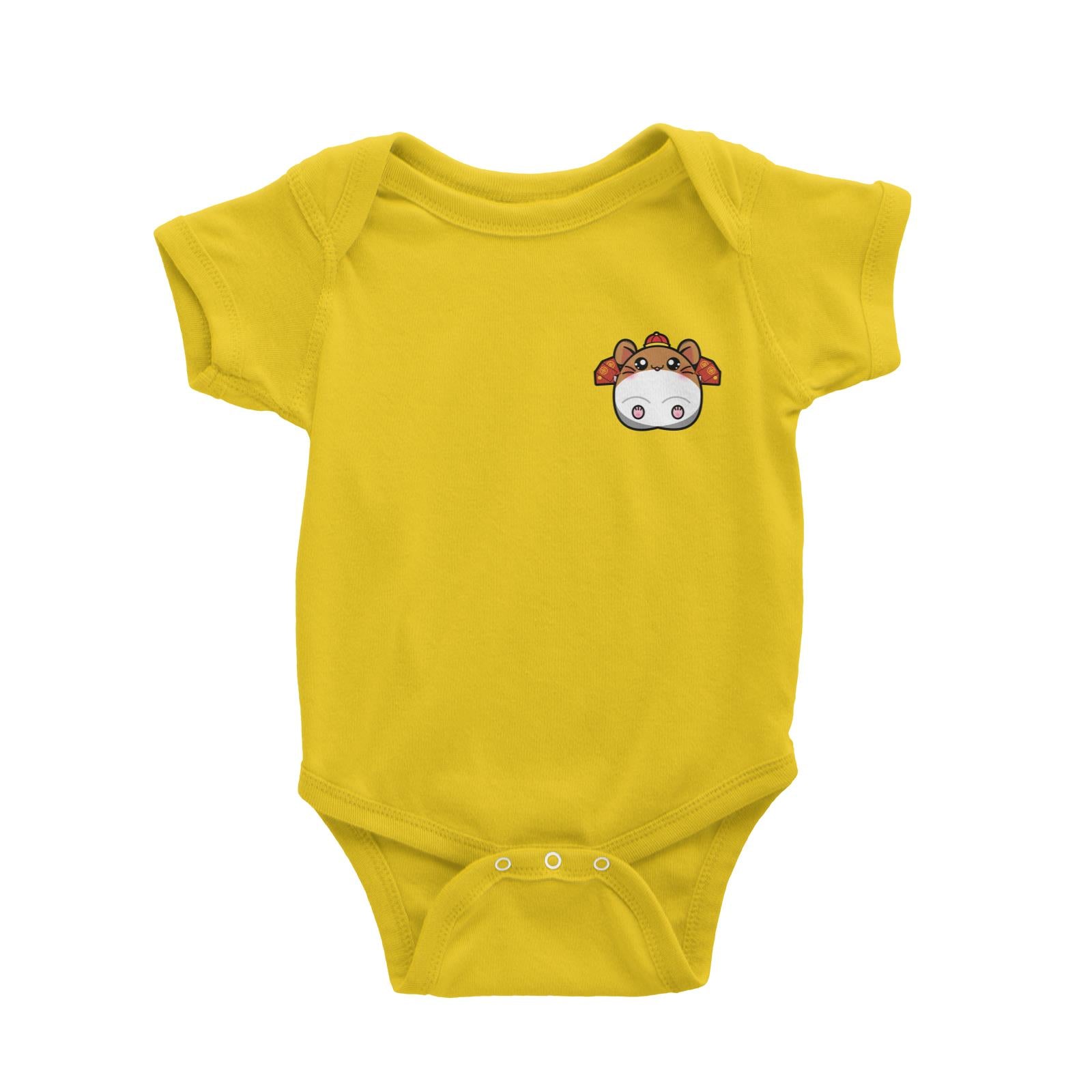 Prosperous Pocket Mouse Series Bob With AngPao Wishes Happy Prosperity Baby Romper