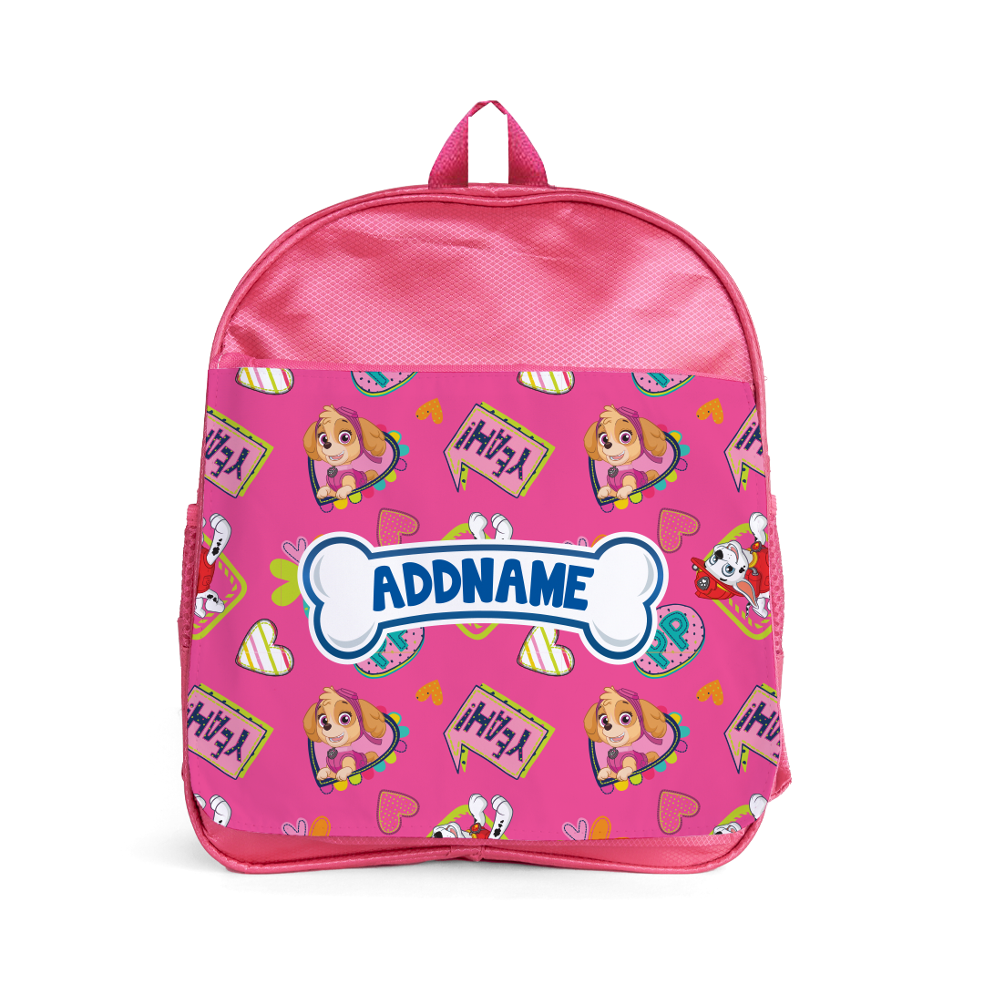 Paw Patrol - Pink YEAH!! Personalized Skye School Bag