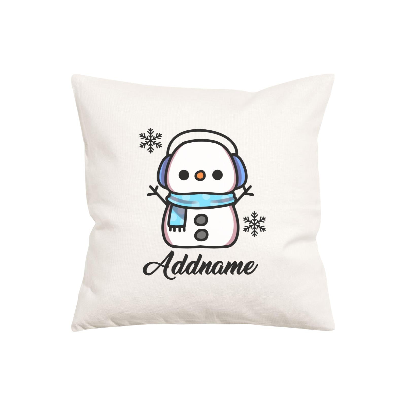 Xmas Little Boy Snowman Pillow Pillow Cushion