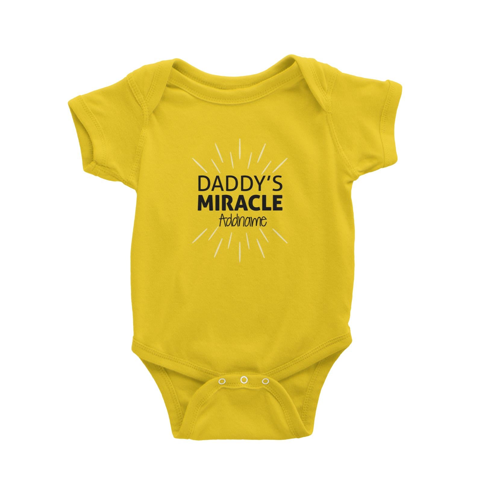 Daddys Miracle Addname Baby Romper