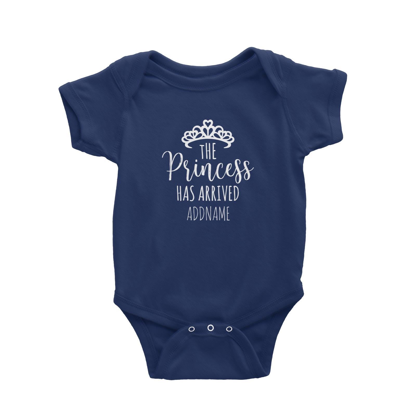 The Princess Has Arrived with Tiara Addname Baby Romper