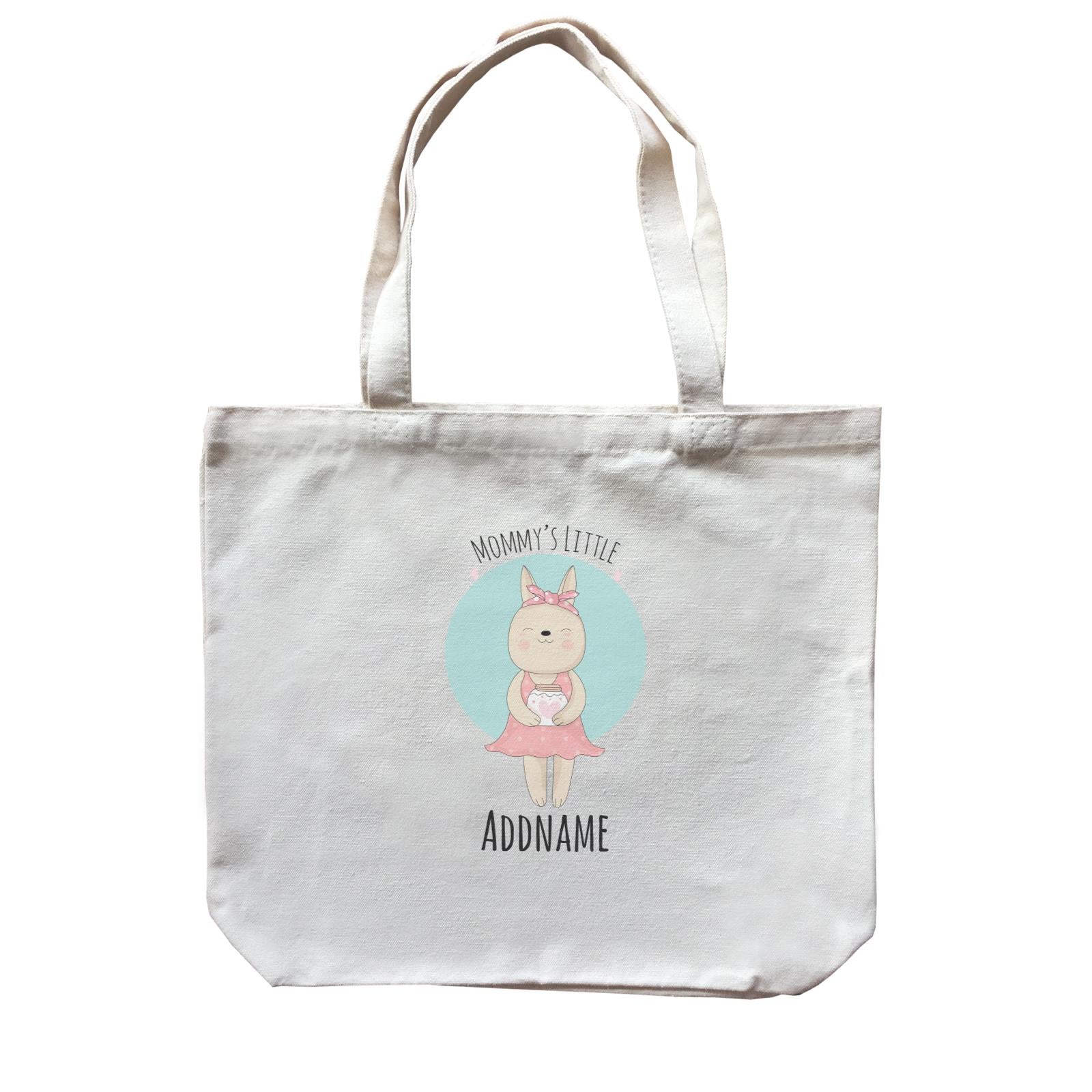Sweet Animals Sketches Mommy's Little Bunny Addname Canvas Bag