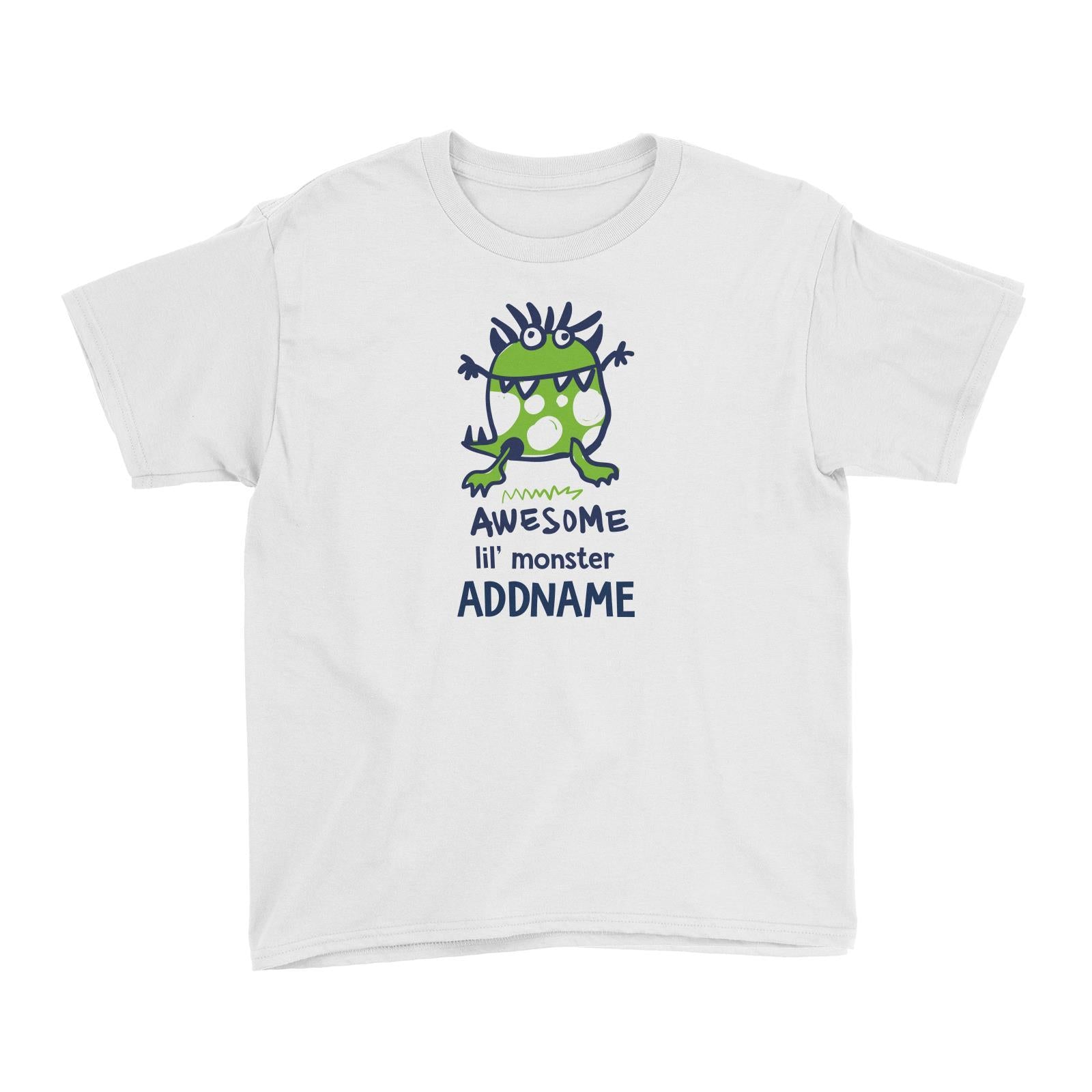 Cool Vibrant Series Awesome Lil' Monster Addname Kid's T-Shirt