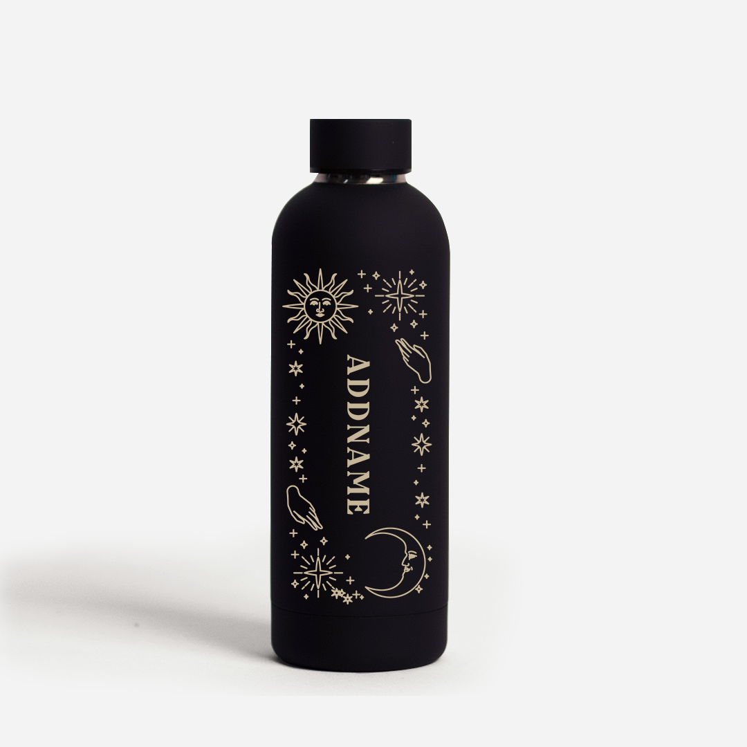 Glamour Celestial - Black Mizu Thermo Water Bottle