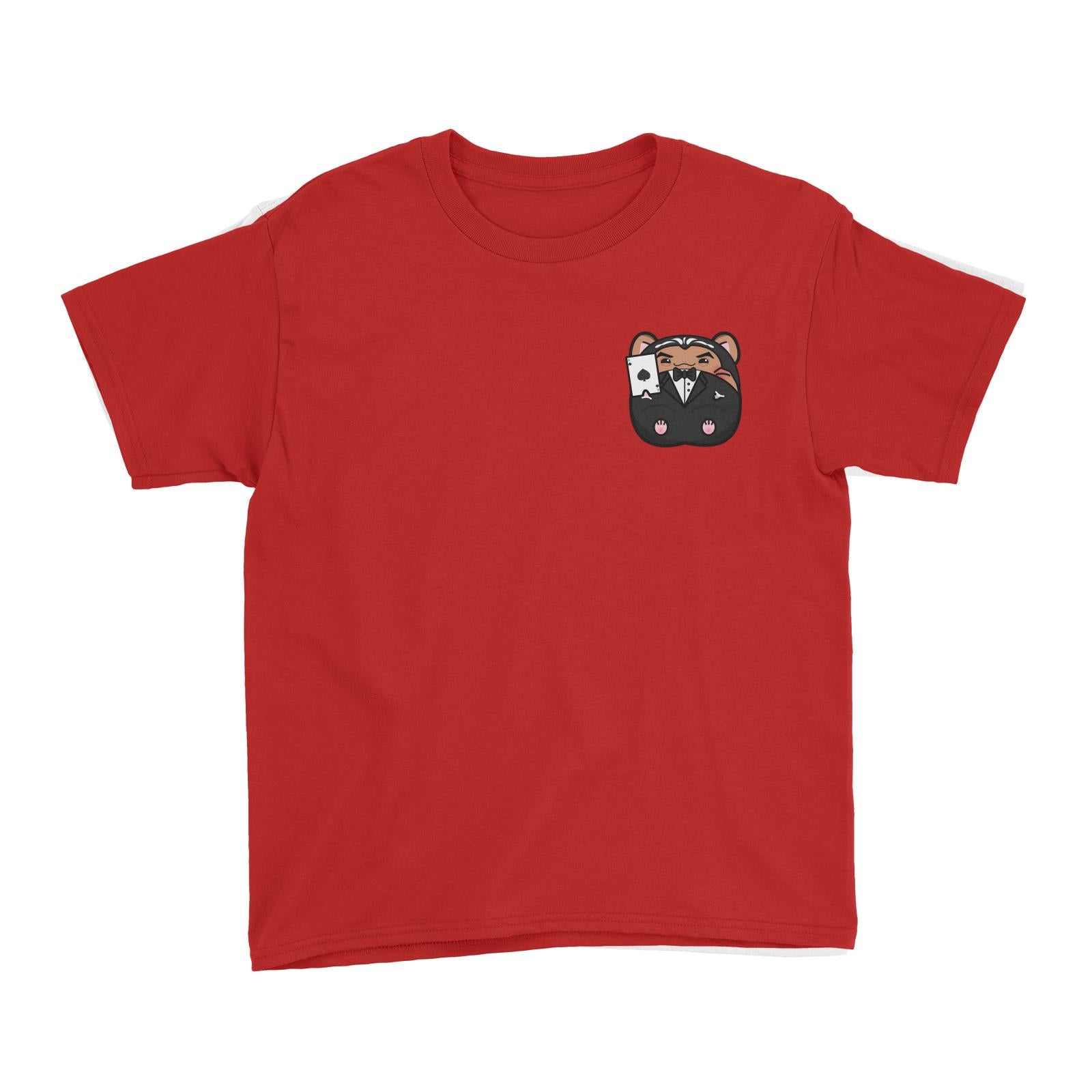 Prosperous Pocket Mouse Series Uncle Ace The Hamster Of Gamblers Kid's T-Shirt