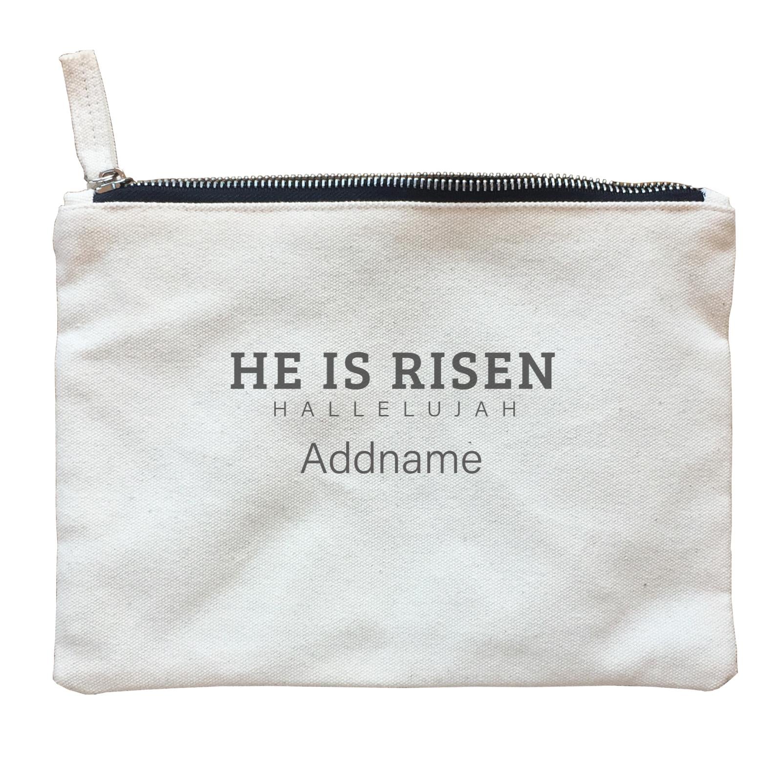 Christian Series He is Risen Hallelujah Addname Accessories Zipper Pouch