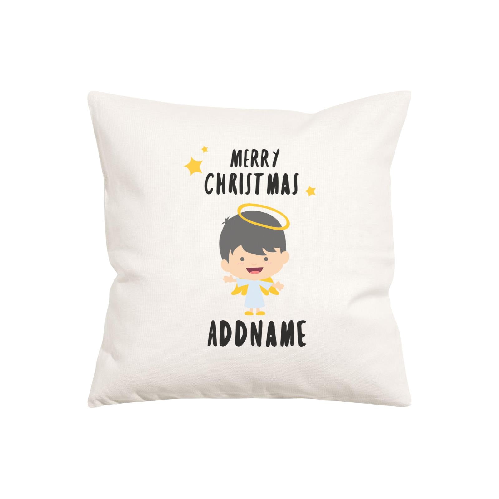 Xmas Cute Angel Boy Merry Christmas Pillow Pillow Cushion