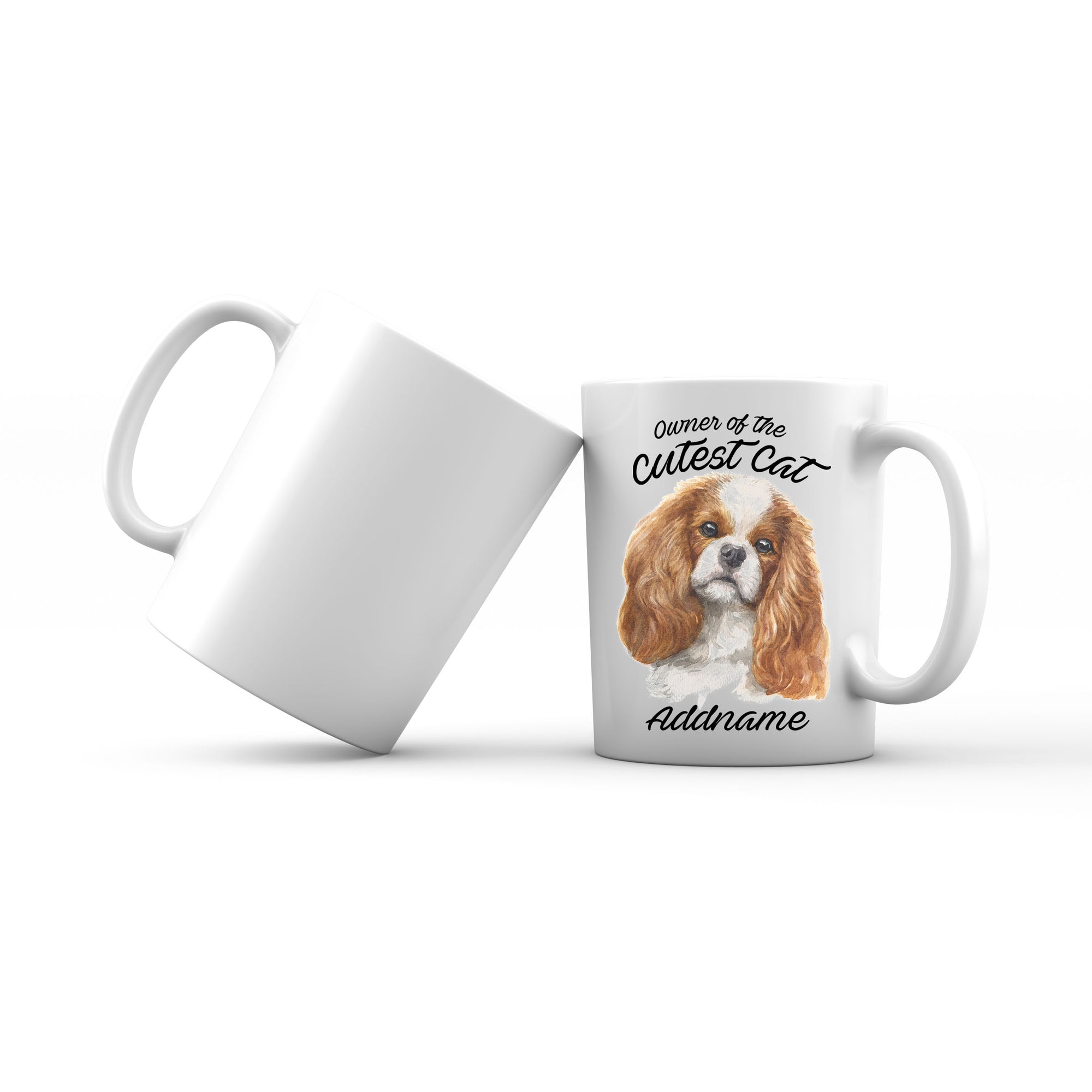 Watercolor Dog Owner Of The Cutest Dog King Charles Spaniel Curly Addname Mug