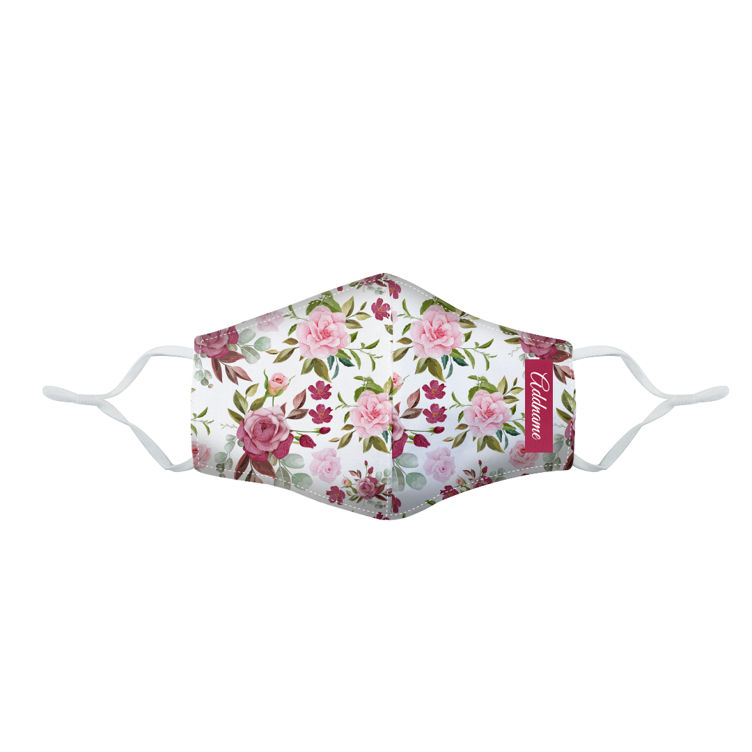 Laura Series - Ruby Fitted Fabric Face Mask