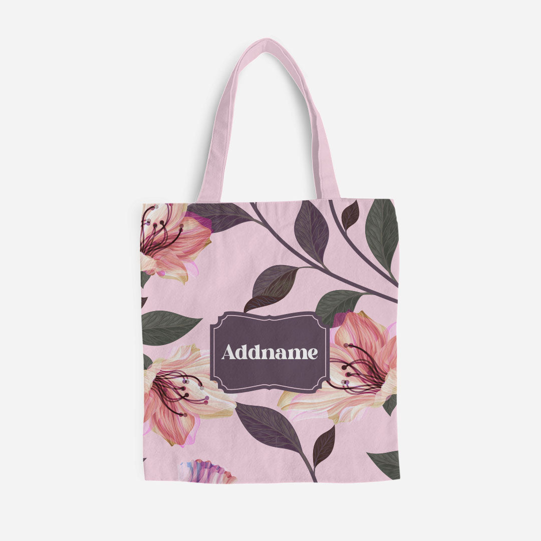 Classic Kesuma Full Print Canvas Bag - Romantic Pink