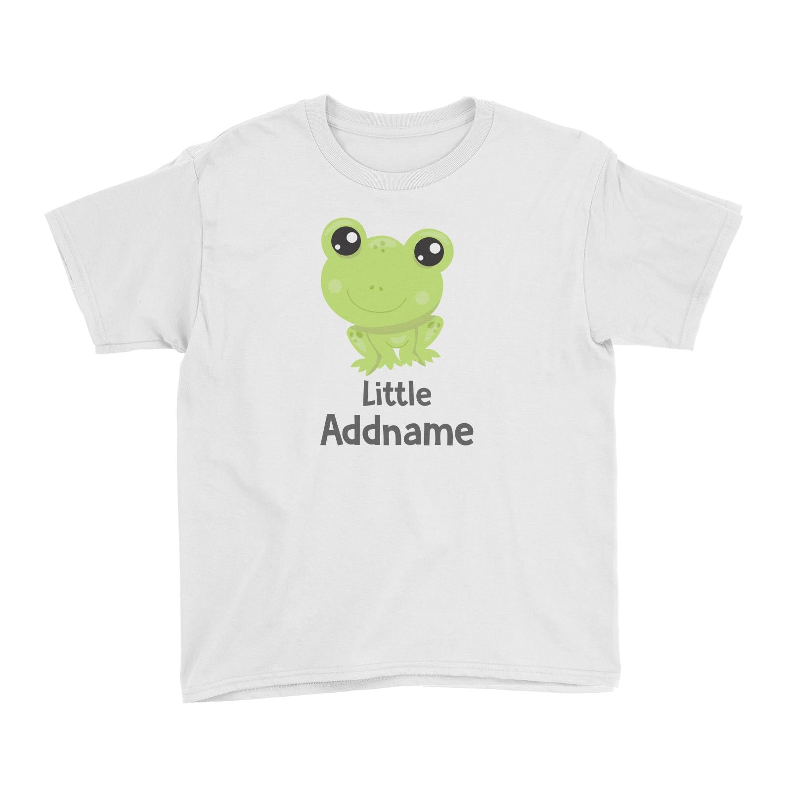 Spring Animals Frog Little Addname Kid's T-Shirt