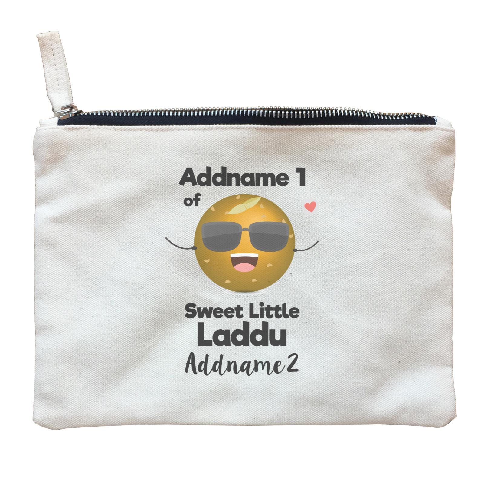 Addname 1 of Sweet Little Laddu Addname 2 Zipper Pouch