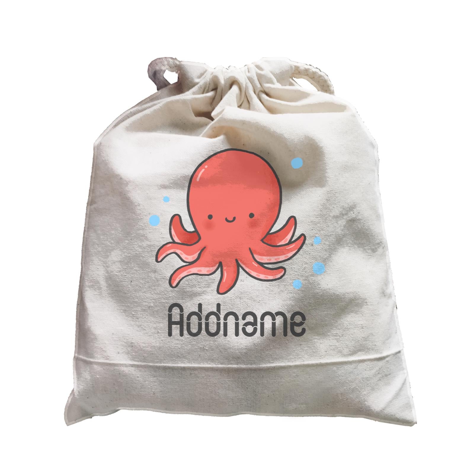 Cute Hand Drawn Style Octopus Addname Satchel