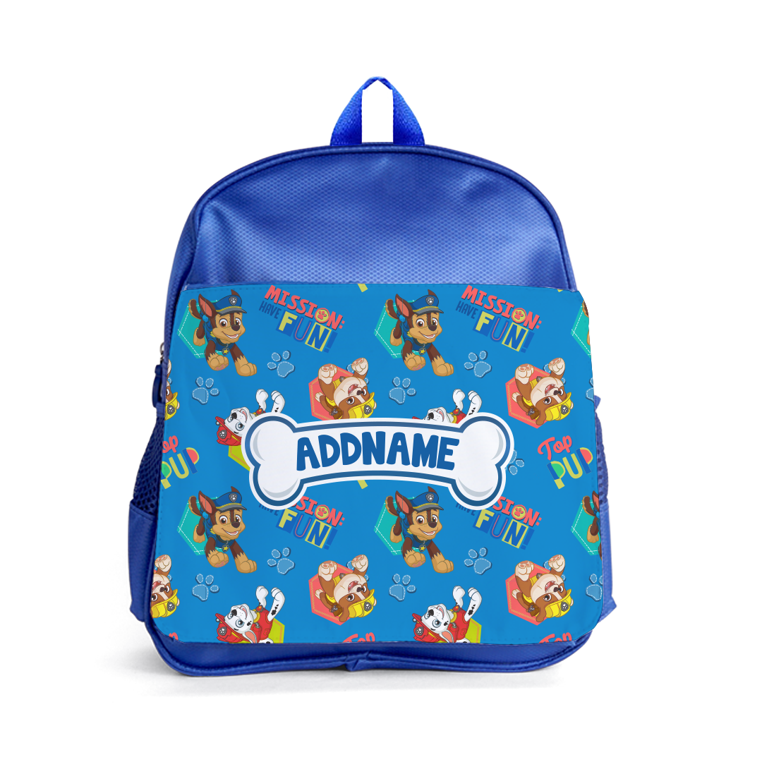 Paw Patrol - Mission : Have Fun! Personalized Chase School Bag