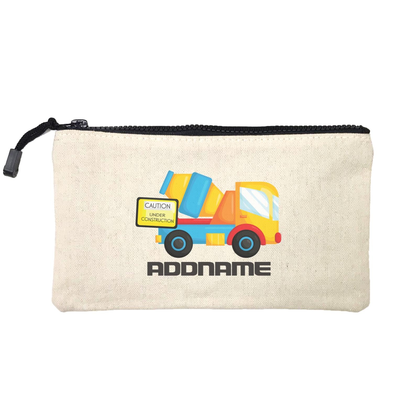 Birthday Construction Cement Mixer Addname Mini Accessories Stationery Pouch