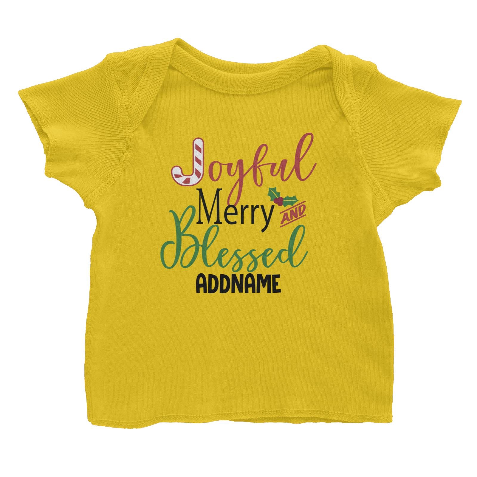 Xmas Joyful Merry and Blessed Baby T-Shirt