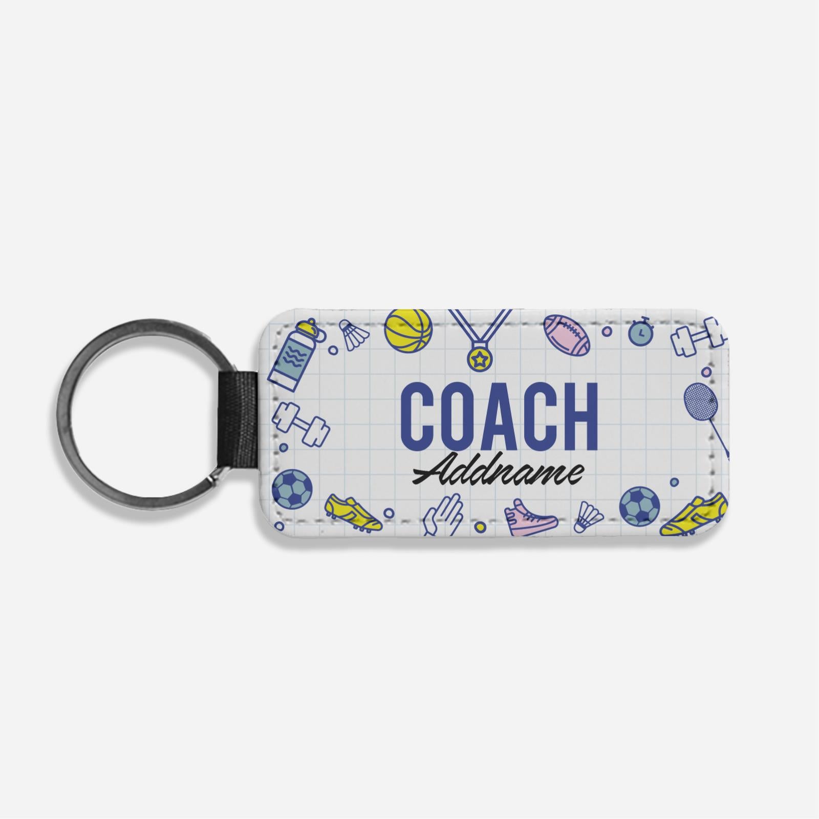 Teacher Title Classic Keychain - Coach