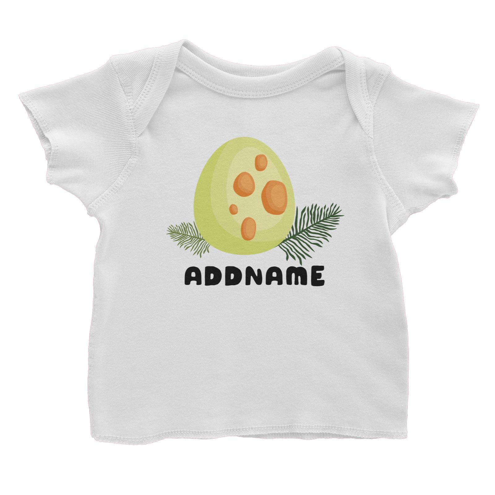 Birthday Dinosaur Happy Dinosaur Egg Addname Baby T-Shirt