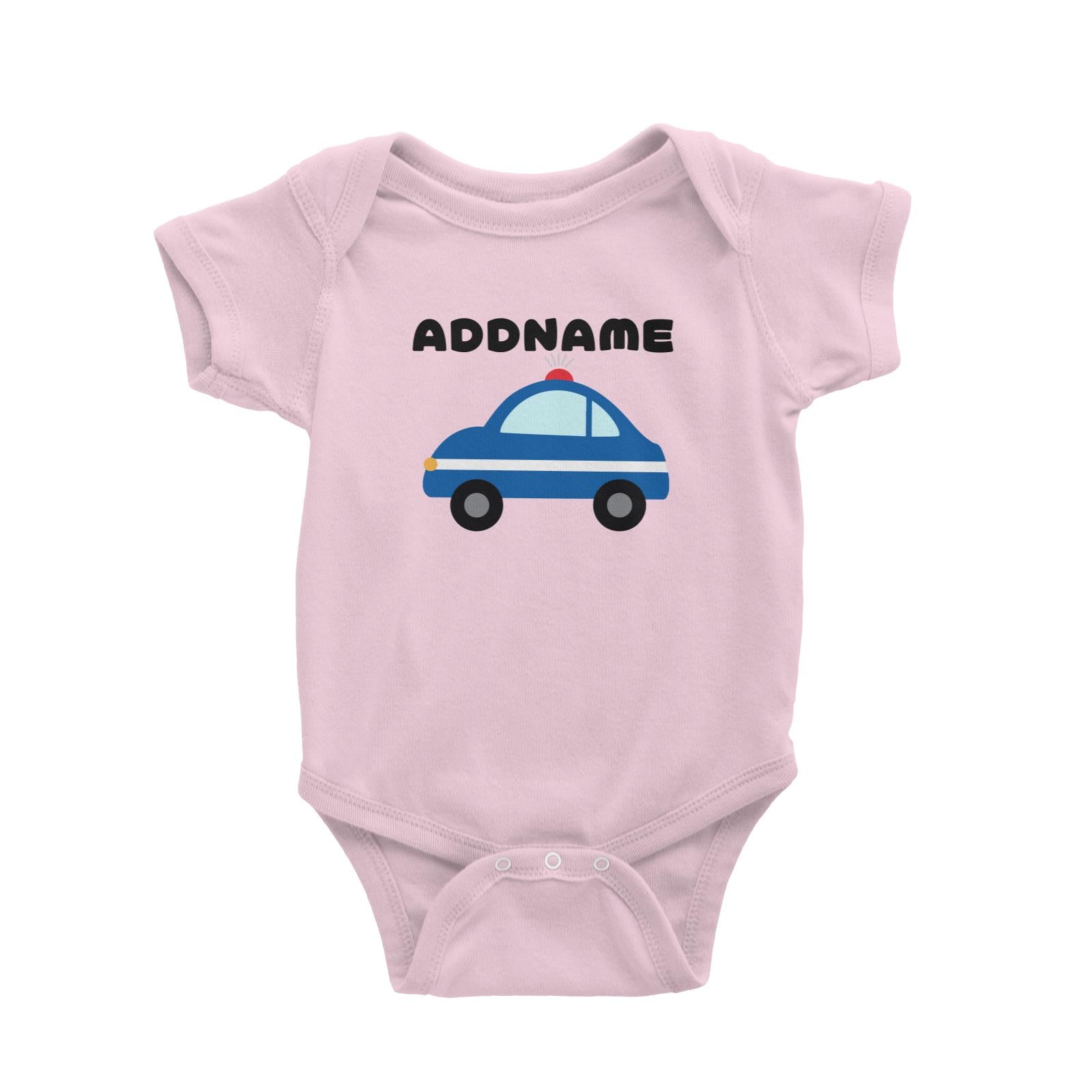 Transportation Police Car Addname Baby Romper