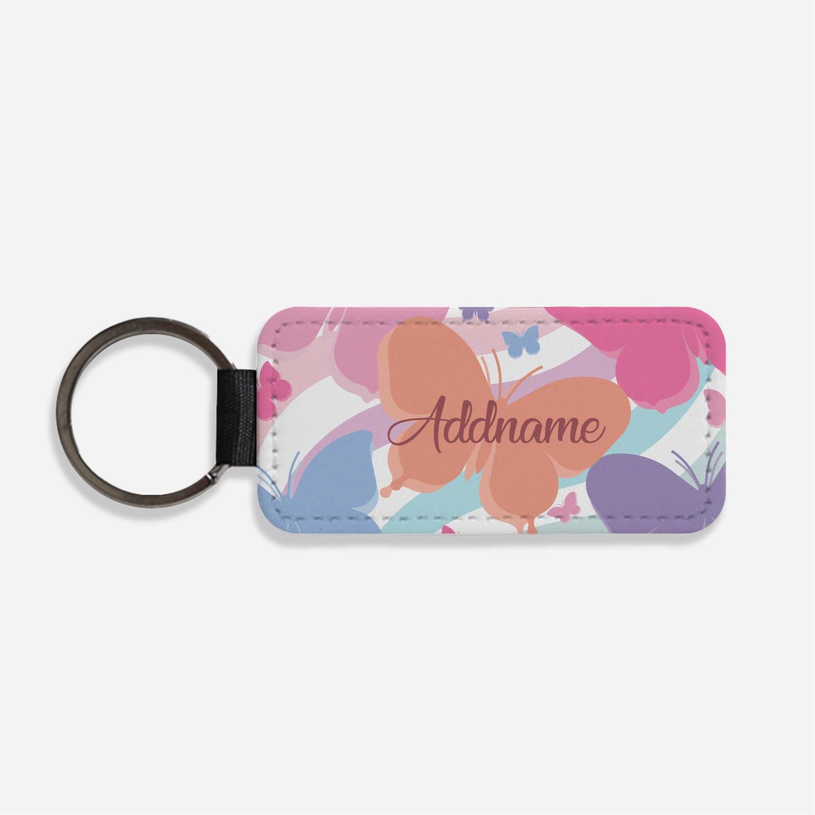 Butterfly Series Classic Keychain - Pink