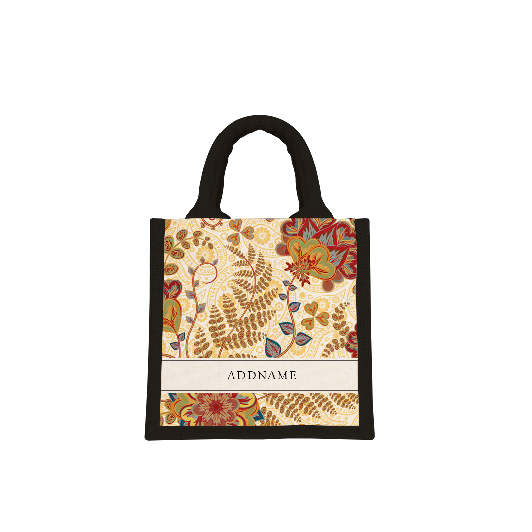 Batik Series - Mawar Half Lining Lunch Bag