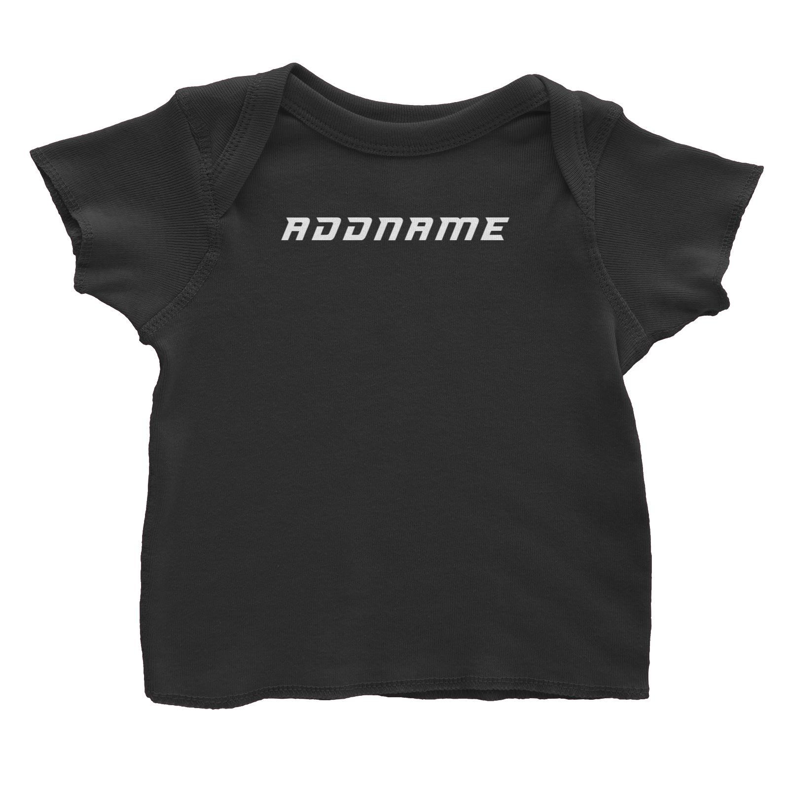 Modern Sporty Family Addname Baby T-Shirt