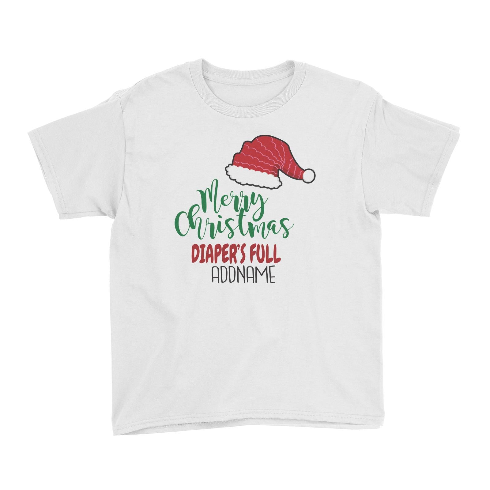 Xmas Merry Christmas Diaper's Full Kid's T-Shirt