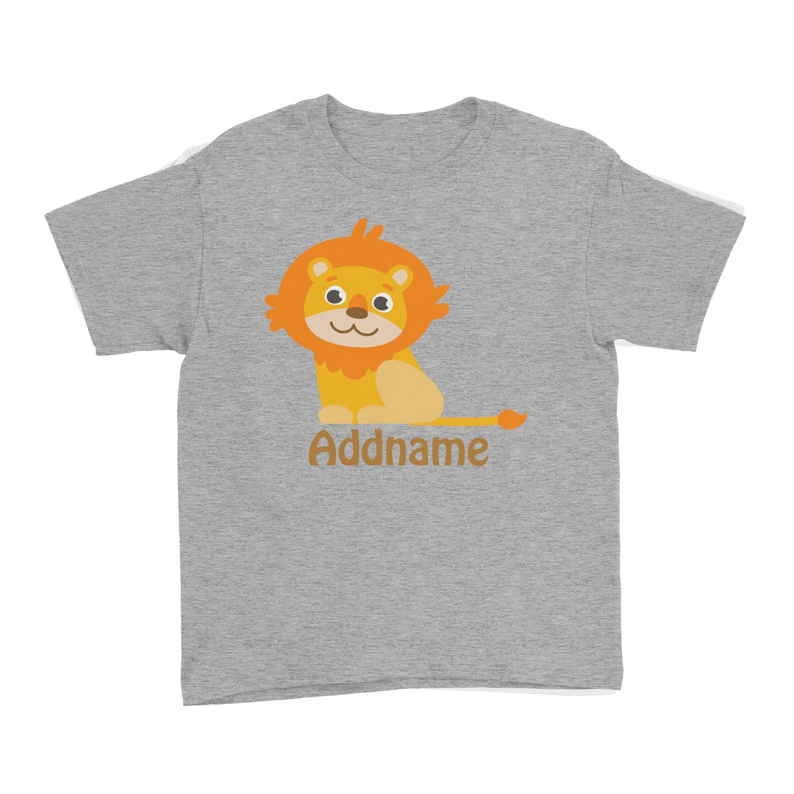Animal Safari Jungle Lion Addname Kid's T-Shirt