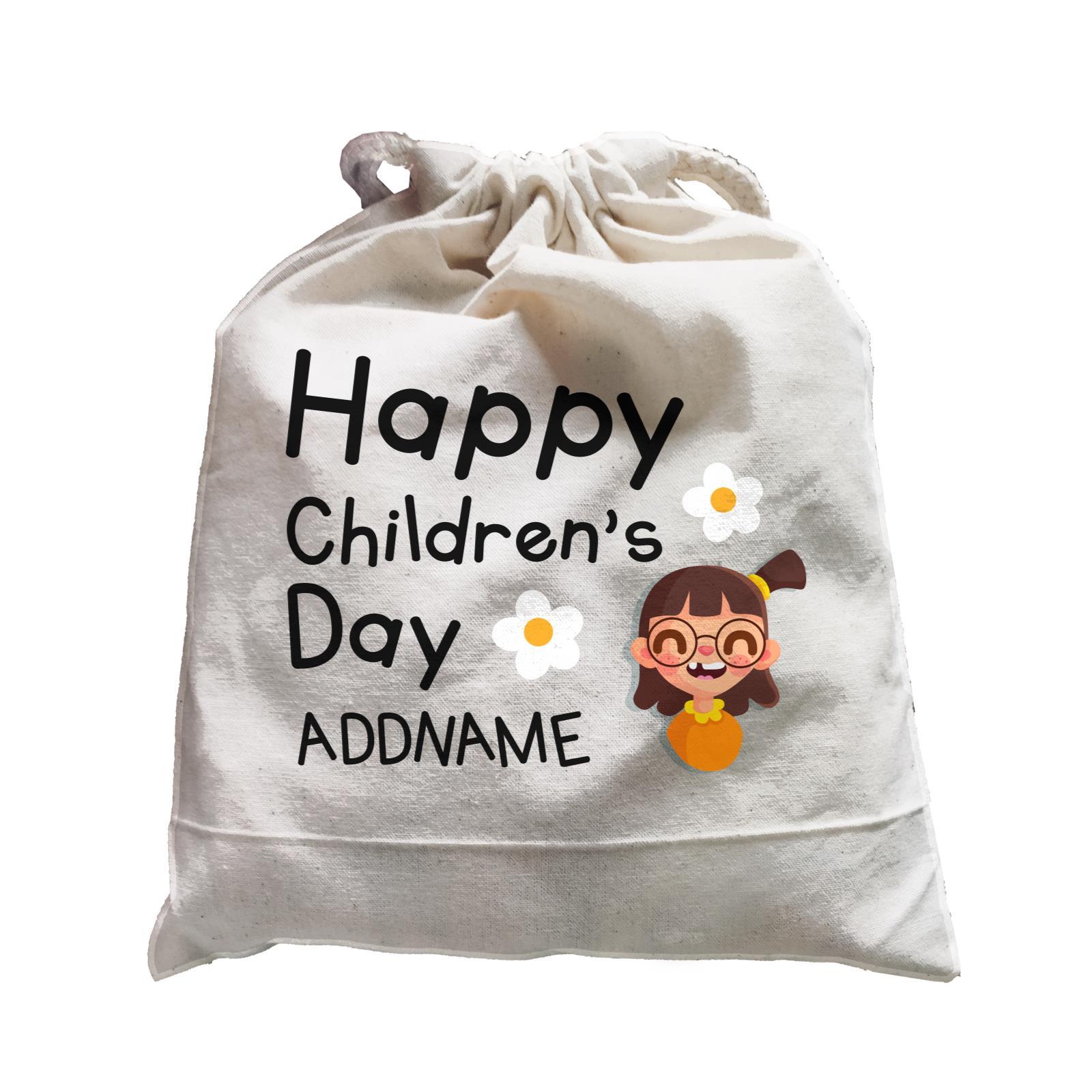 Children's Day Gift Series Happy Children's Day Cute Girl Addname  Satchel