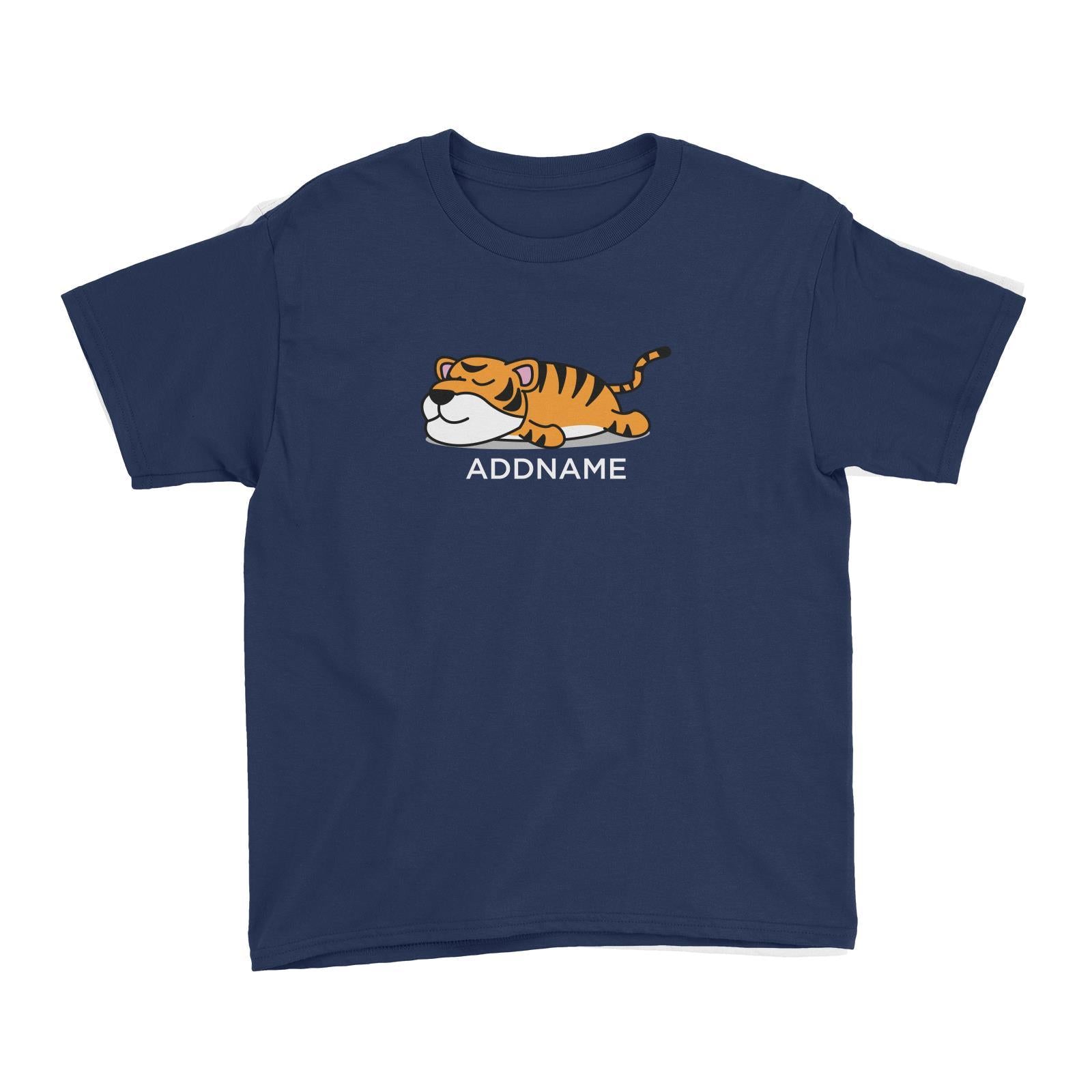 Lazy Tiger Addname Kid's T-Shirt