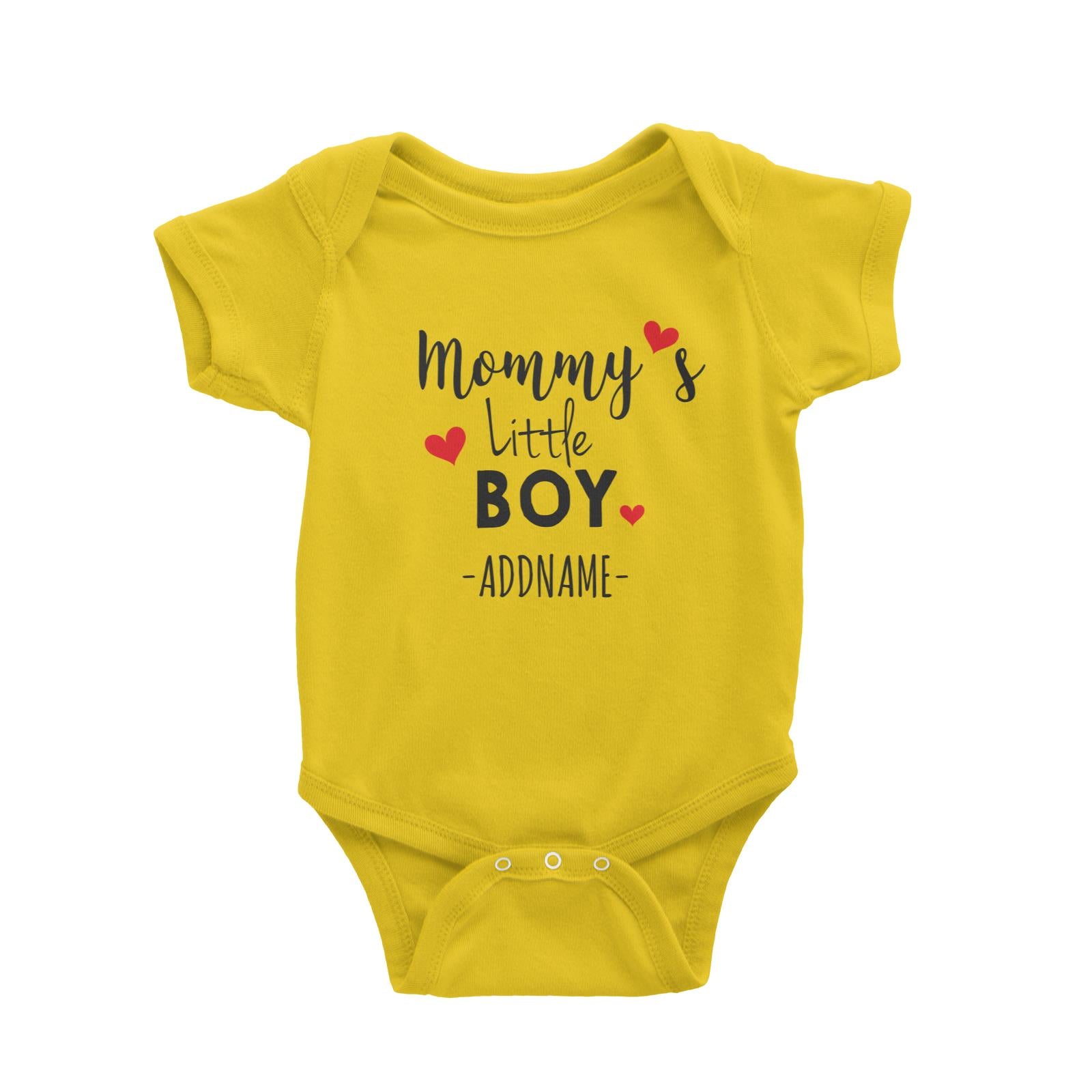 Mommy's Little Boy Addname Baby Romper Personalizable Designs Basic Newborn