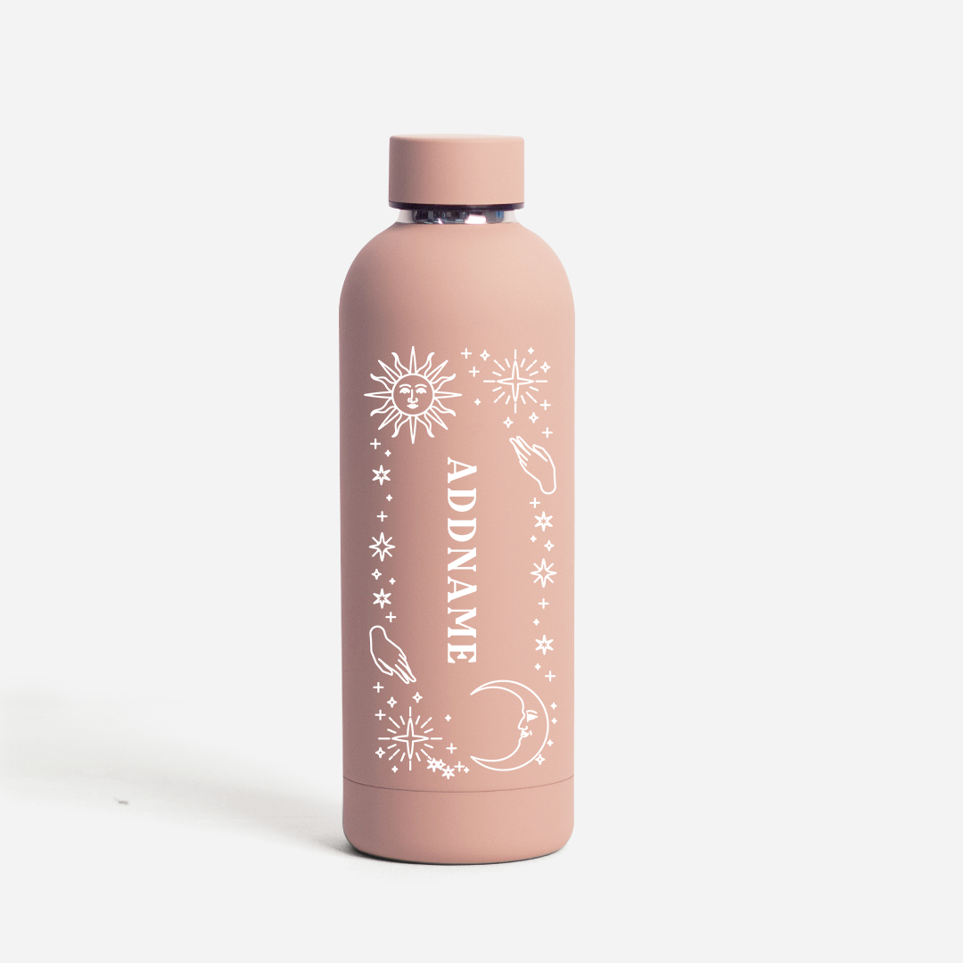 Glamour Celestial - Dusty Pink Mizu Thermo Water Bottle