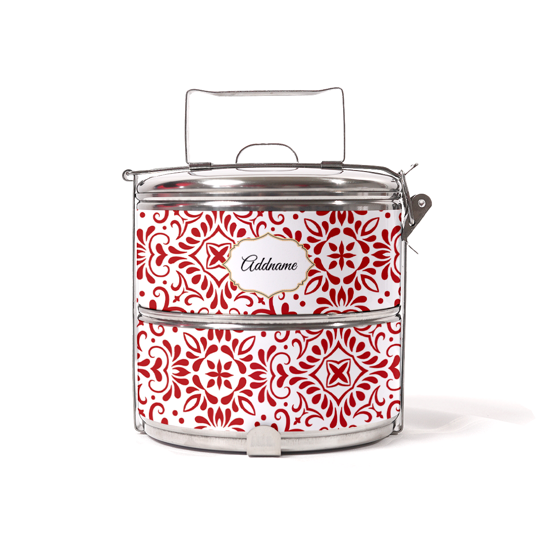 Moroccan Series - Arabesque Rosette Two-Tier Tiffin Carrier